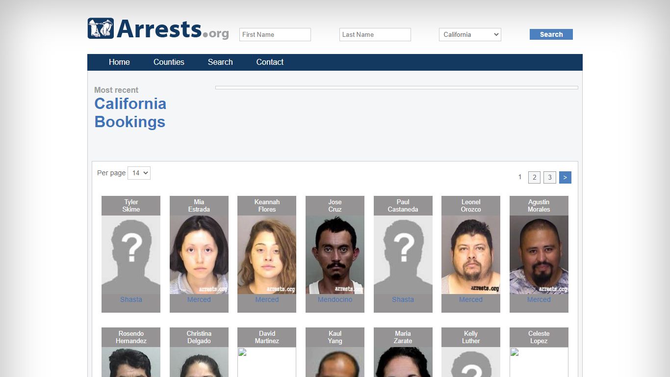 California Arrests and Inmate Search